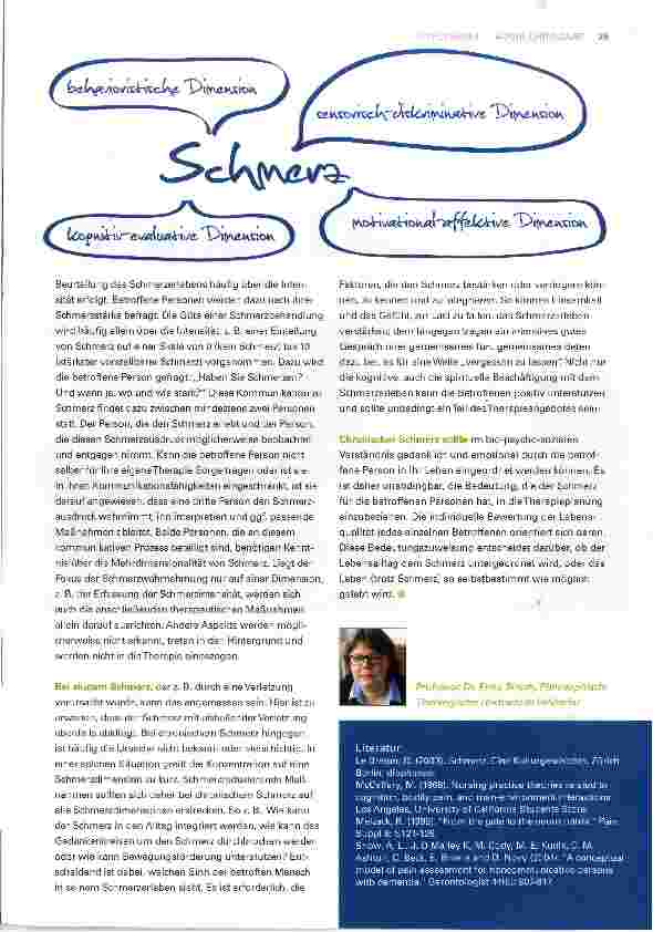 Vorschauseite 2: Schmerzein mehrdimensionales Phänomen