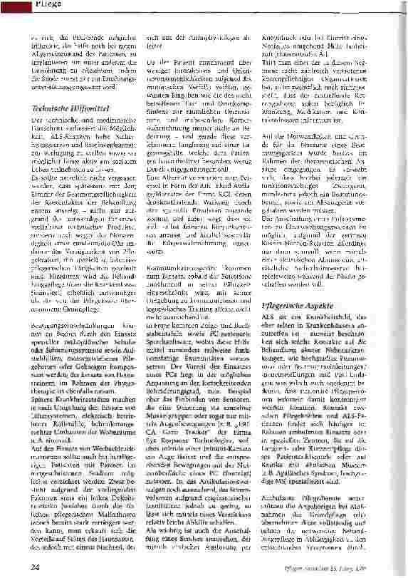 Vorschauseite 4: Amyotrophe Lateralsklerose Prognose: unheilbar