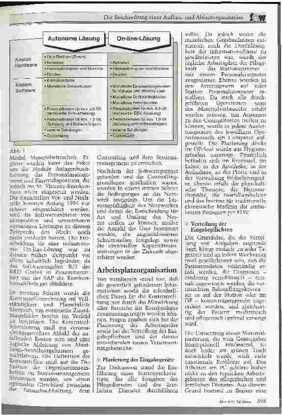 Vorschauseite 2: Die Beschreibung einer Aufbauund Ablauforganisation Umstieg auf EDV