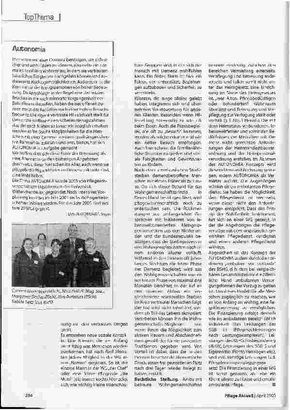 Vorschauseite 5: Eine Wahl haben -Leben in der Demenz-WG