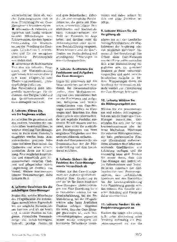 Vorschauseite 2: Case-Monagement leicht gemacht16 Leitsätze zur Implementierung einer pflegerischen Patientensteuerung