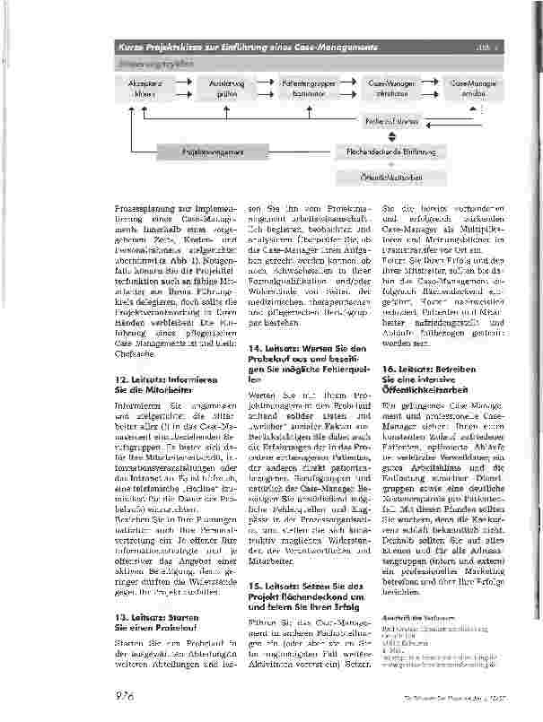 Vorschauseite 3: Case-Monagement leicht gemacht16 Leitsätze zur Implementierung einer pflegerischen Patientensteuerung