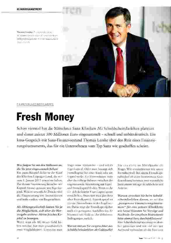 Vorschauseite 1: Fresh Money