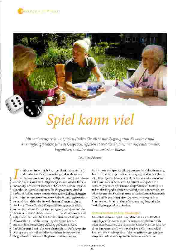 Vorschauseite 1: Spiel kann viel