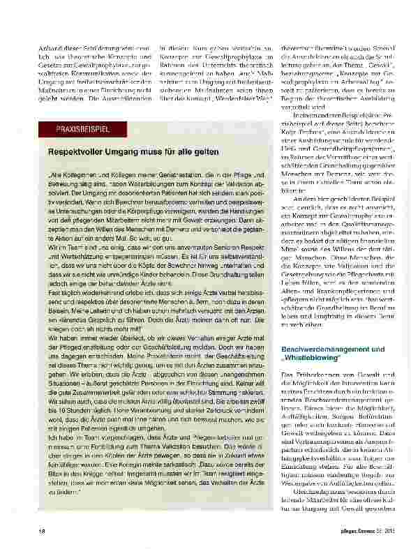Vorschauseite 3: Wertschätzung muss gelebt werden
