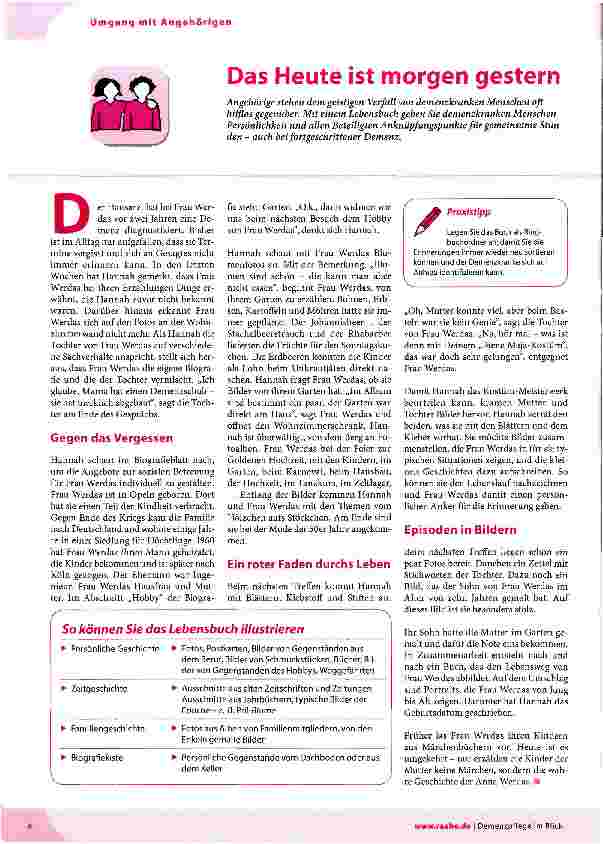 Vorschauseite 1: Das Heute ist morgen gestern