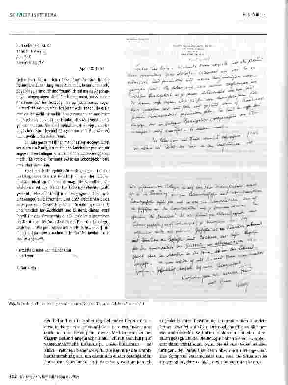 Vorschauseite 2: Roland Kuhn: Zum Problem der ganzheitlichen Betrachtung in der Medizin Ein Beitrag zum 50. Todestag Kurt Goldsteins