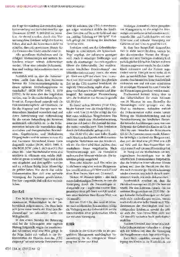 Vorschauseite 2: Zusammenarbeit und Koordination von Geburtshelfern und Neonatologen unter besonderer Berücksichtigung der Dokumentation
