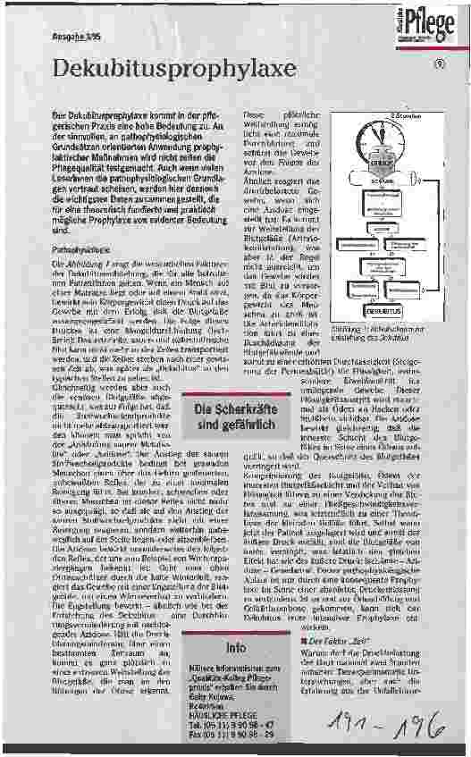 Vorschauseite 1: Dekubitusprophylaxe