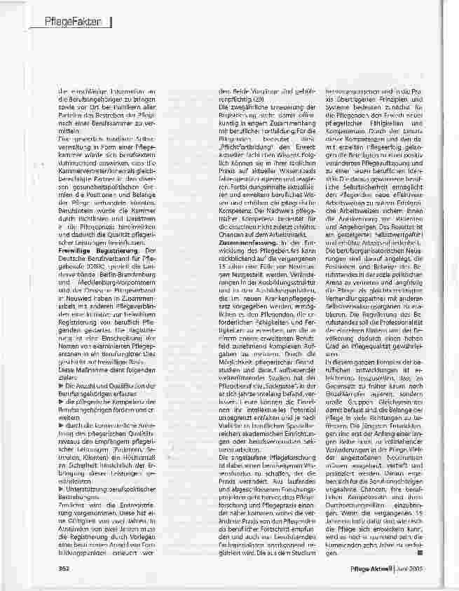 Vorschauseite 5: Sag einer die Pflege bewege sich nicht