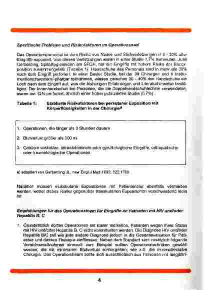 Vorschauseite 2: HIV und Hepatitis B/C: Vorsichtsmaßnahmen bei blutübertragenden Erkrankungen im Operationssaal