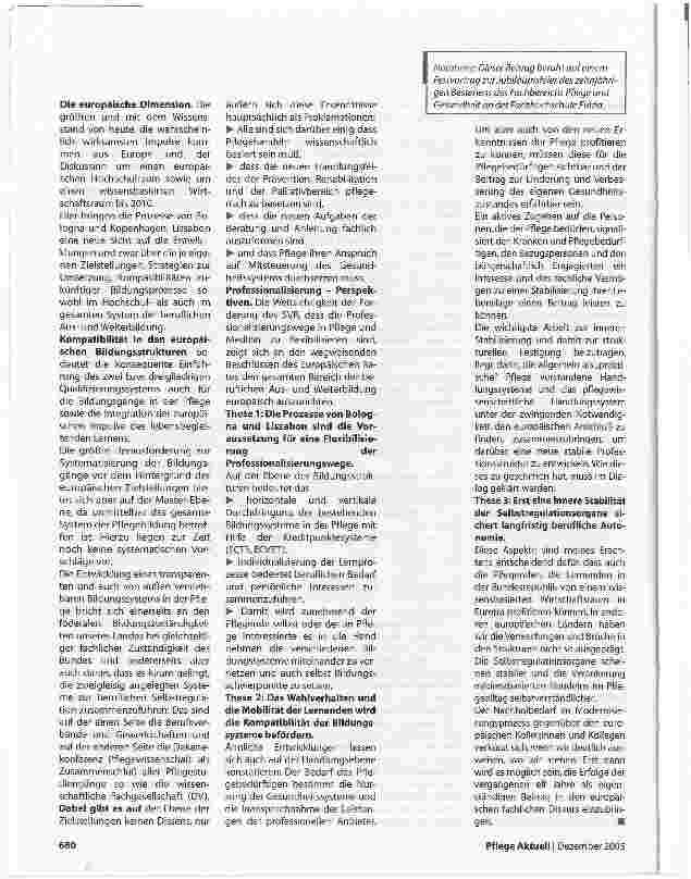 Vorschauseite 4: Neue Dimensionen von Professionalität in Europa