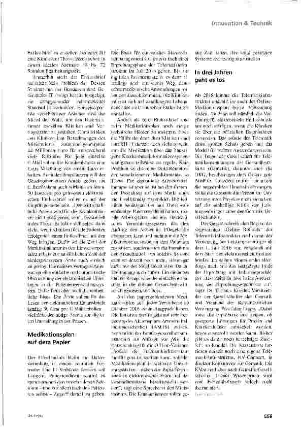 Vorschauseite 2: Vorerst auf Papier