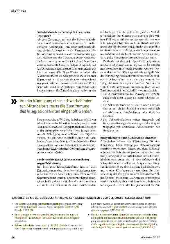 Vorschauseite 3: Sonderregelungen beachten