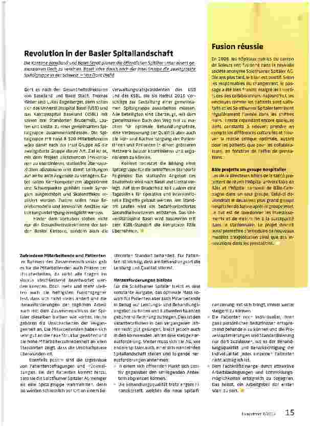 Vorschauseite 2: Erfolgreicher Zusammenschluss