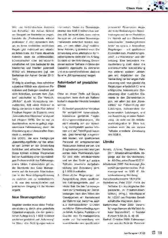 Vorschauseite 5: Entwicklungen politisch, organisatorisch, professionell im System Arbeit