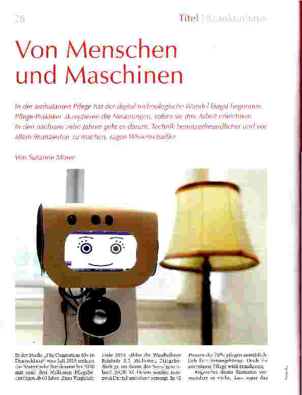 Vorschauseite 1: Von Menschen und Maschinen