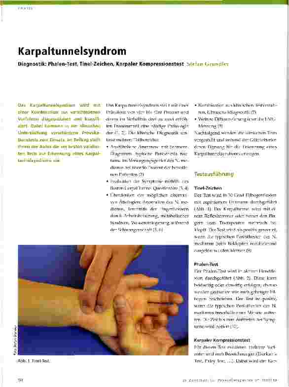 Vorschauseite 1: Karpaltunnelsyndrom