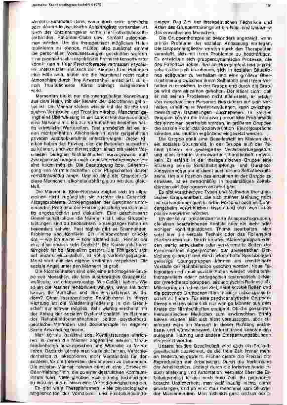 Vorschauseite 5: Nichtseßhaftigkeit - das Übergangsheim als Resozialisierungsstätte