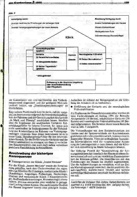 Vorschauseite 6: Strategische Neuausrichtung der Leistungsstruktur in Krankenhäusern