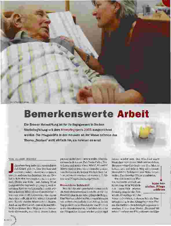 Vorschauseite 1: Bemerkenswerte Arbeit