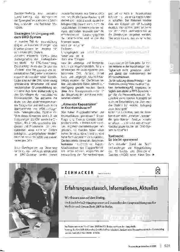 Vorschauseite 2: Uberlebensstrategien für Krankenhäuser