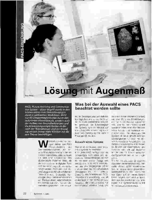 Vorschauseite 1: Lösung mit Augenmaß