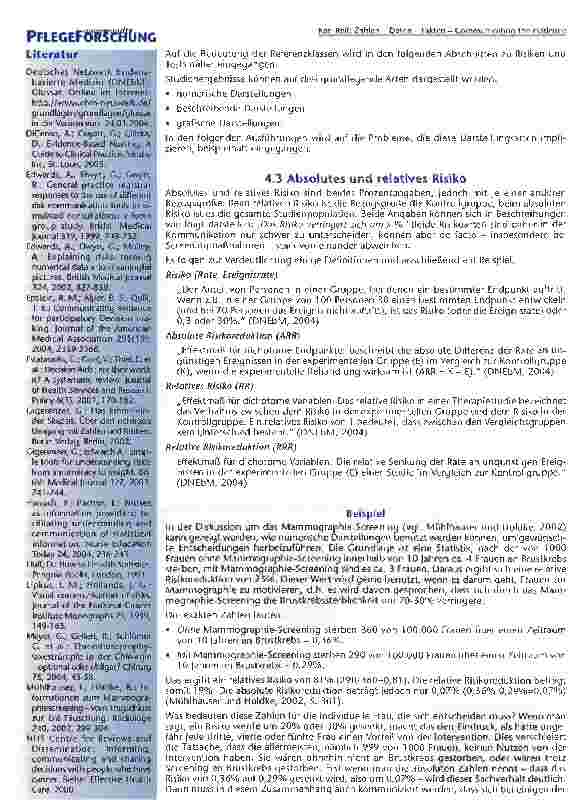 Vorschauseite 4: Zahlen - Daten - Fakten Communicating the evidence