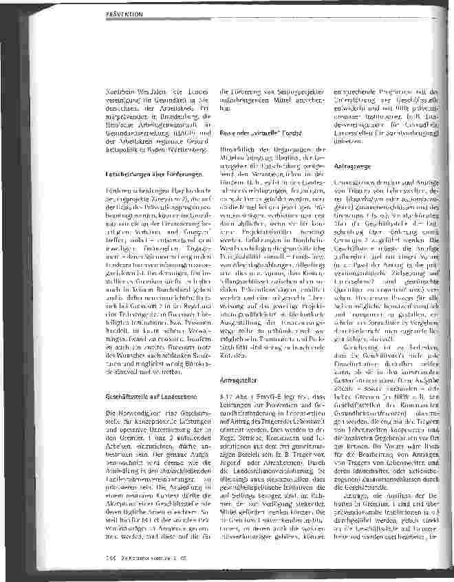 Vorschauseite 3: Neugestaltung der gesundheitlichen Prävention in den Bundesländern