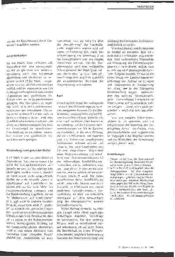 Vorschauseite 4: Neugestaltung der gesundheitlichen Prävention in den Bundesländern
