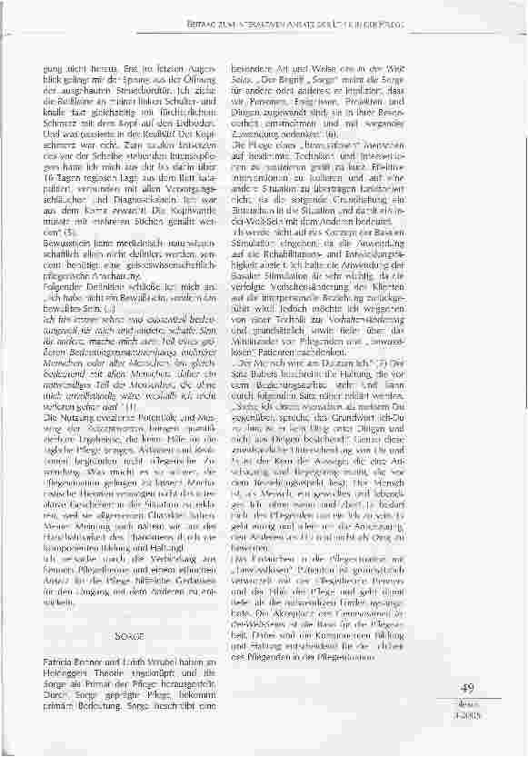 Vorschauseite 2: BEITRAG ZUM INTERAKTIVEN ANSATZ DERETHIK IN DER PFLEGE
