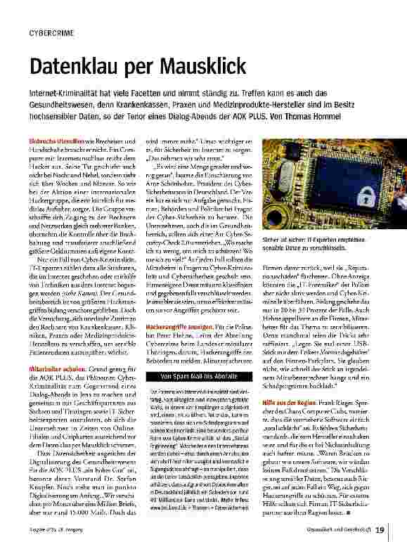 Vorschauseite 1: Datenklau per Mausklick