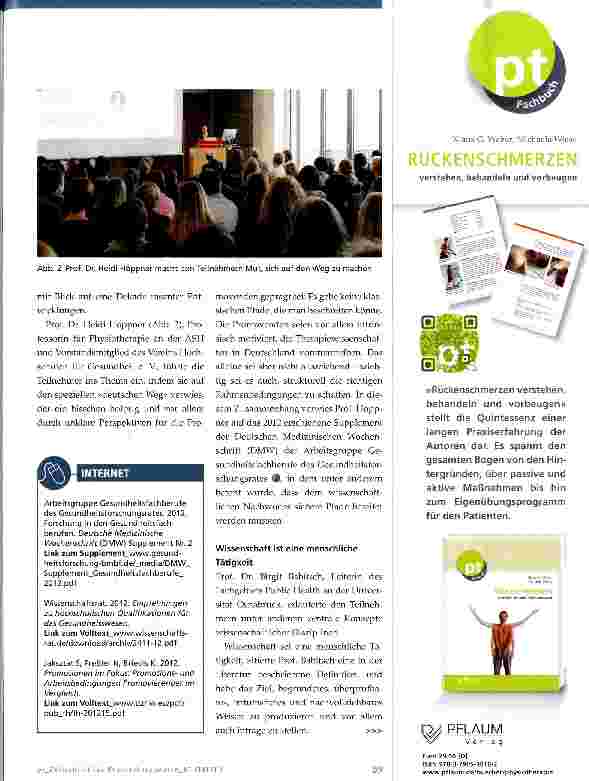 Vorschauseite 2: Promotion in den Gesundheitsfachberufen