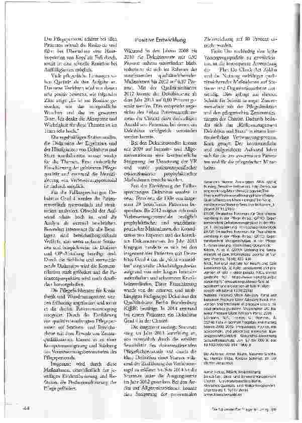 Vorschauseite 3: ERFOLGREICH IM KAMP GEGEN DEKUBITUS UND STURZ