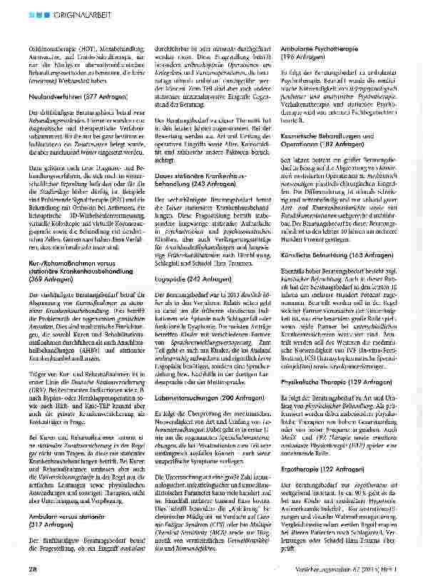 Vorschauseite 4: Versicherungsmedizinische Beratung in der PKV-welche Fragen stellen private Krankenversicherer ihrem Gesellschaftsarzt?