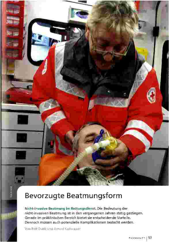 Vorschauseite 1: Bevorzugte Beatmungsform