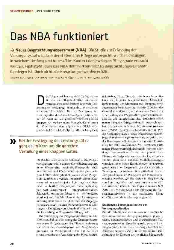Vorschauseite 1: Das NBA funktioniert