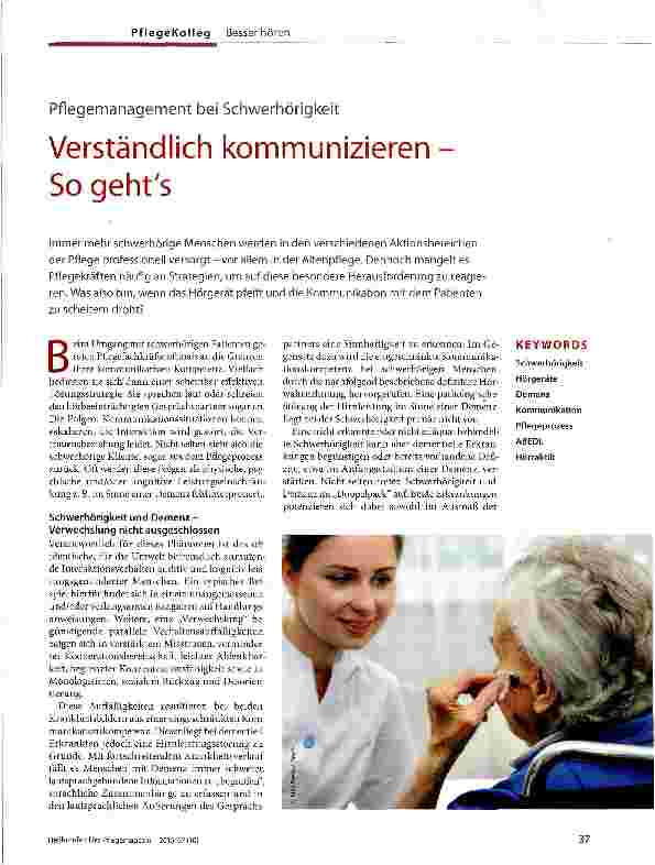 Vorschauseite 1: Verständlich kommunizieren -So geht es