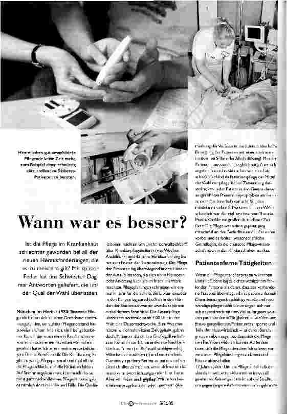 Vorschauseite 1: Wann war es besser?