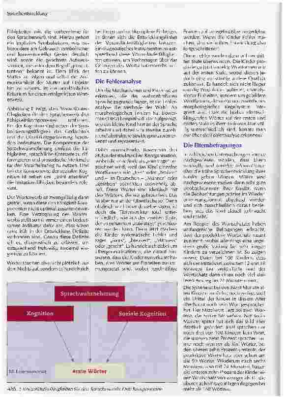 Vorschauseite 2: Frühe Diagnose sprachlicher Entwicklungsstörungen*