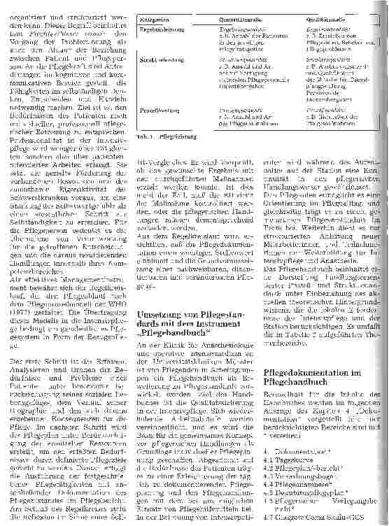Vorschauseite 2: Pflegestandards und Dokumentation - als Beitrag zur Qualitätssicherung auf der Intensivstation