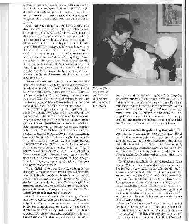 Vorschauseite 4: Tag und Nacht beim Kunden. Mit Konzepten der 24-Stunden-Betreuung bieten Pflegedienste Alternativen zum Heim