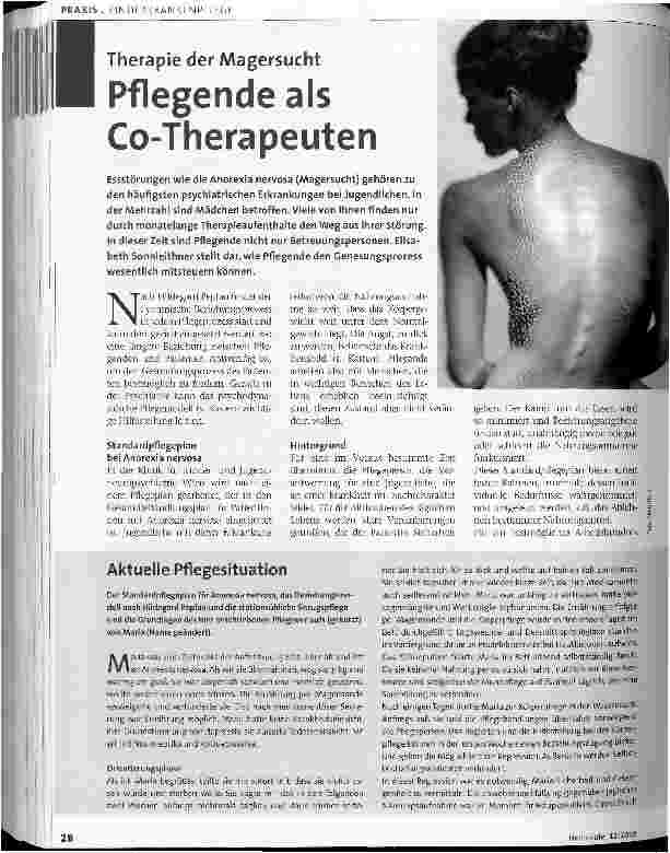 Vorschauseite 1: Pflegende als Co-Therapeuten