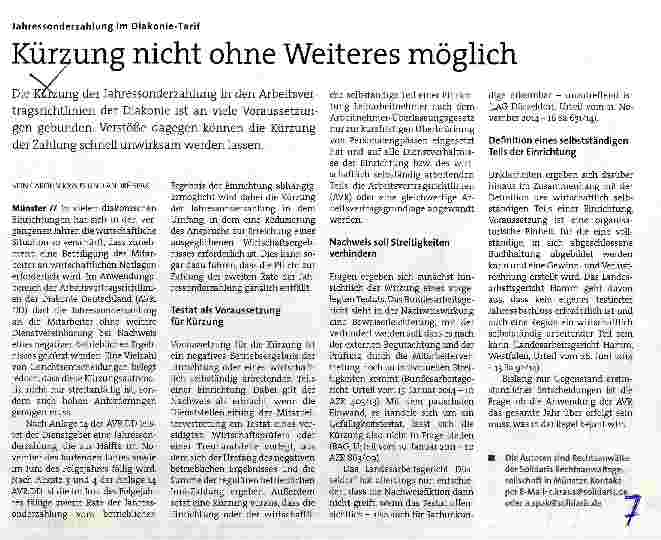 Vorschauseite 1: Kürzung nicht ohne Weiteres möglich