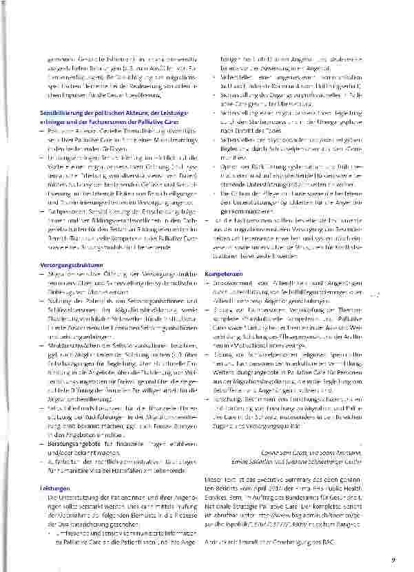 Vorschauseite 4: Migrationssensitive Palliative Care -Bedarf und Bedürfnisse der Migrations bevölkerung in der Schweiz