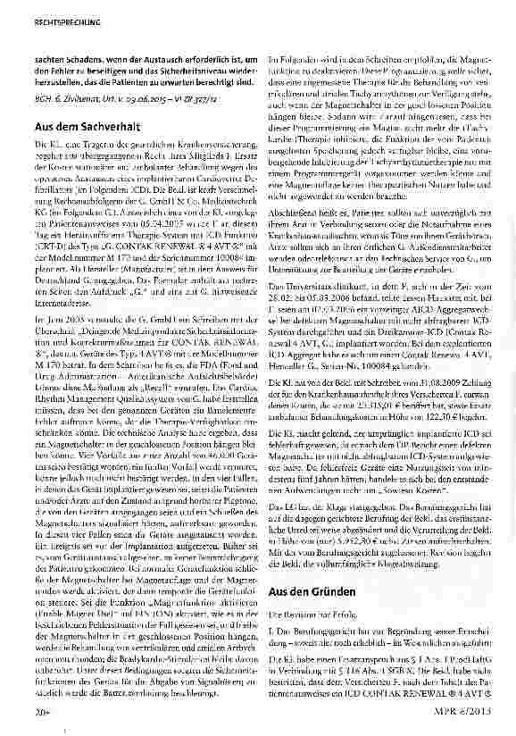 Vorschauseite 2: IL„ICD-Urteil