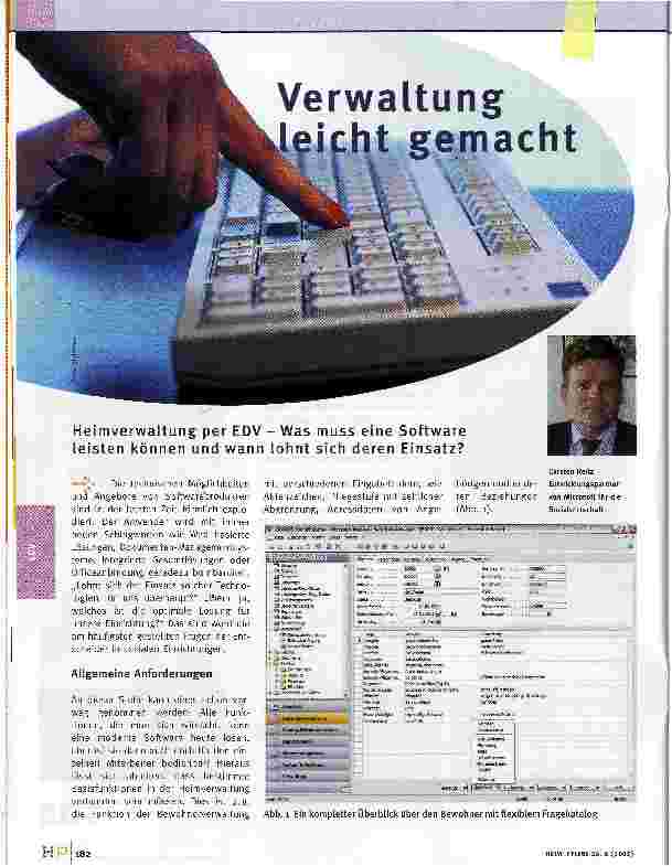 Vorschauseite 1: Verwaltung leicht gemacht