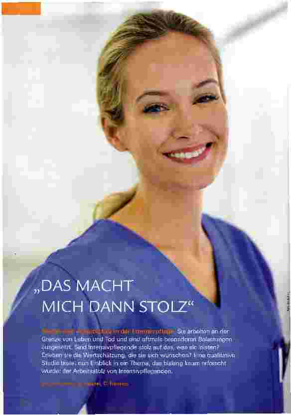 Vorschauseite 1: DAS MACHT MICH DANN STOLZ