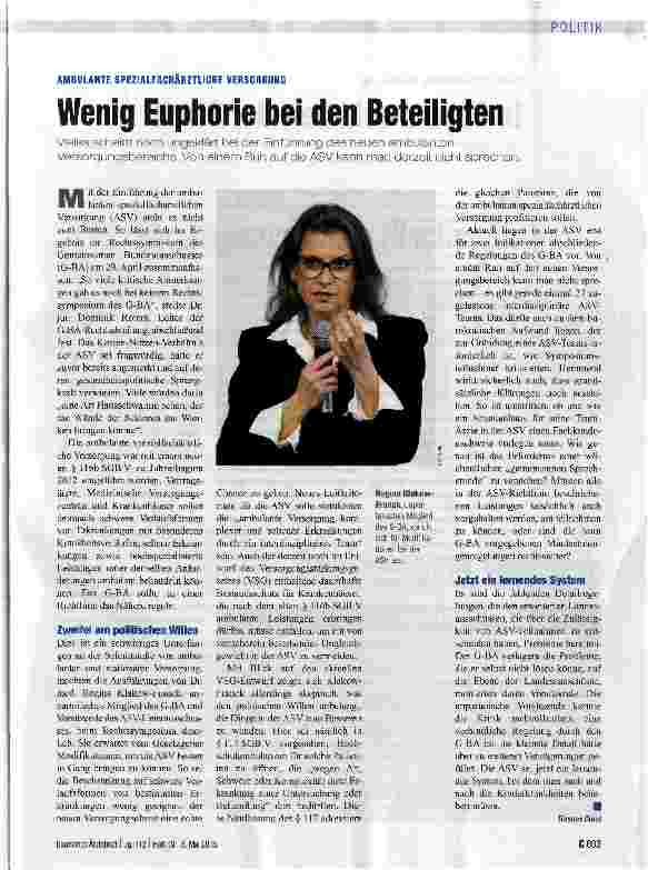 Vorschauseite 1: Wenig Euphorie bei den Beteiligten