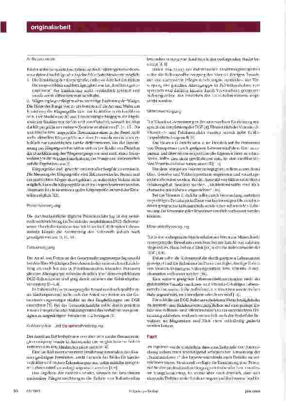 Vorschauseite 4: Umsetzung der „Standardebene 1 Pflegediagnostik und Pflegeanamnese des Expertenstandards „Ernährungsmanagement zur Sicherung und Förderung der oralen Ernährung in der Pflege in ei…